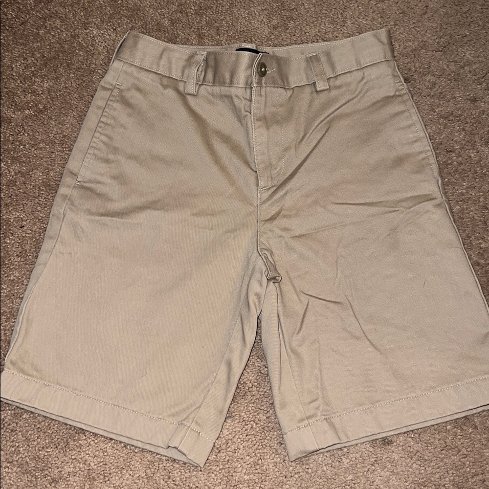 Lands’ End Boys Chino Shorts – Khaki, Size 12 (Great Condition, Minor Pen Marks